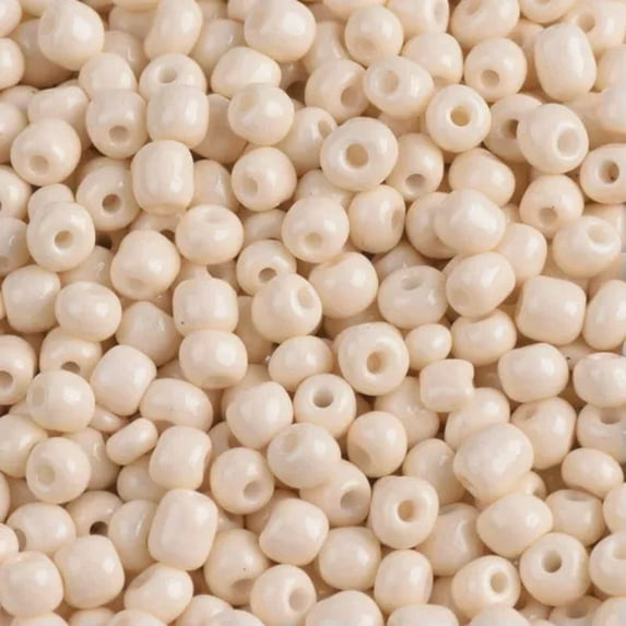 U8MO Wholesale 1000/500/200pcs 2mm 3mm 4mm Tiny Round Opaque Glass Loose Spacer Beads-Deep Beige-3mm (500pcs)