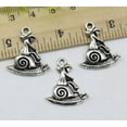 thumbnail image 1 of U8MO Wholesale 20/50pc Jewelry Making DIY Snail Alloy Charms Pendants 24x21mm-6pcs, 1 of 5