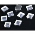 thumbnail image 1 of U8MO Wholesale 4/6/10mm Iron On Hotfix Faceted Square Crystal Rhinestones Flat Beads-Clear-4mm 200pcs, 1 of 4