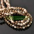 thumbnail image 1 of U8MO Wholesale 4mm 6mm 8mm Round Opaque Glass Loose Beads lot Jewelry Making Findings-38#Jade Beige & Bronze-4mm/100pcs, 1 of 9