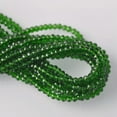 thumbnail image 1 of U8MO Wholesale 500pcs 3x2mm Rondelle Faceted Crystal Glass Loose Spacer Beads lot-14# Deep Green, 1 of 9