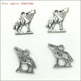 thumbnail image 1 of U8MO Wholesale Antique Silver Charms Pendants Carfts Jewelry Finding DIY 101 Styles-15# 20pcs wolf, 1 of 9