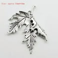 thumbnail image 1 of U8MO Wholesale Antique Silver Jewelry Finding Charms Pendants Carfts DIY 77 Styles-2pcs big maple leaf, 1 of 9