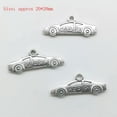 thumbnail image 1 of U8MO Wholesale Antique Silver Jewelry Finding Charms Pendants Carfts DIY-8pcs car, 1 of 9