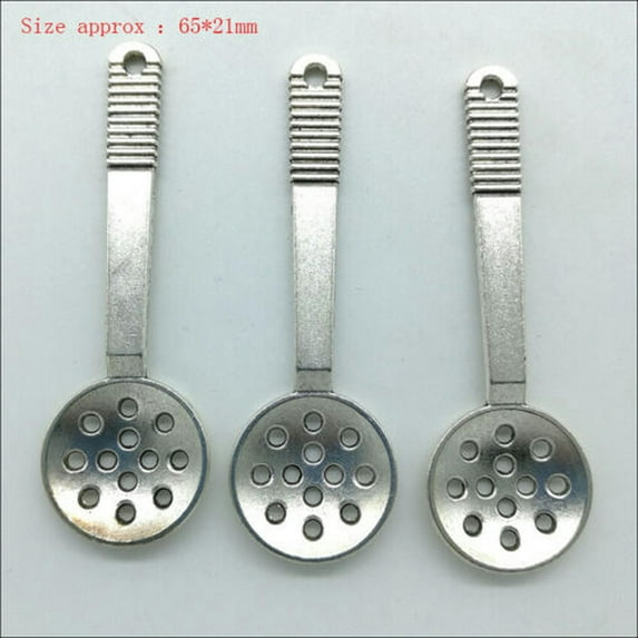 U8MO Wholesale Lot Antique Silver Charms Pendants Jewelry Findings Carfts DIY-117# 1X colander