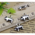 thumbnail image 1 of U8MO Wholesale retro Jewelry Making DIY Cute Little Pig alloy charm pendant 12x10mm-60pcs, 1 of 4