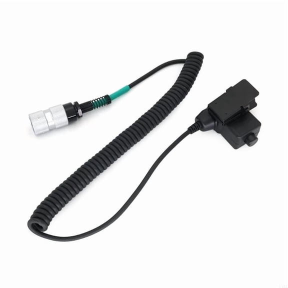 U94 PTT Adapters Push to Talking Button WalkieTalkie Headsets Cable for PRC152 6 Pin Plug Radios