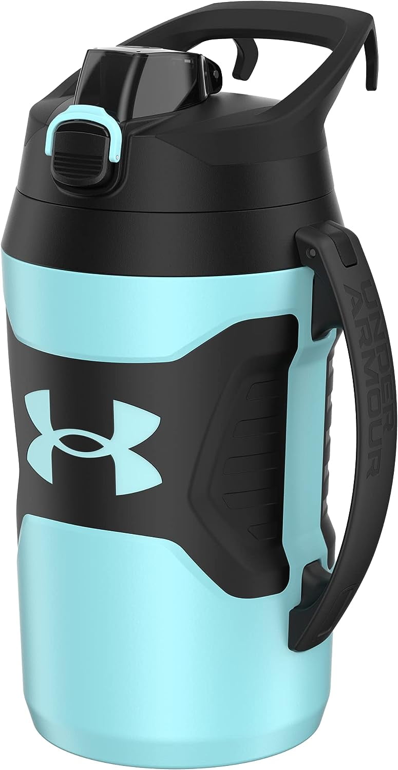 Under Armour 64oz Playmaker Jug, Breeze Blue/Black, Water Bottle