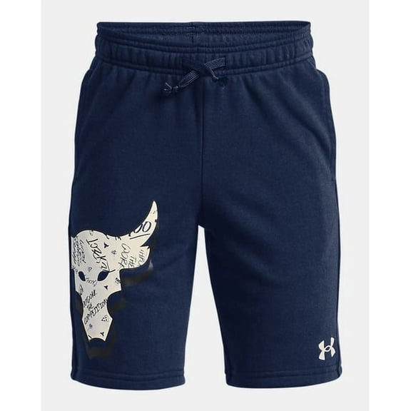 UA Boys' Project Rock Rival Terry Shorts YLG
