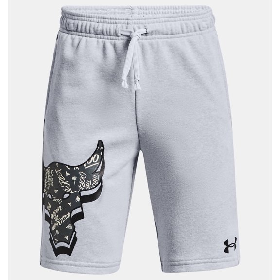 UA Boys' Project Rock Rival Terry Shorts YMD
