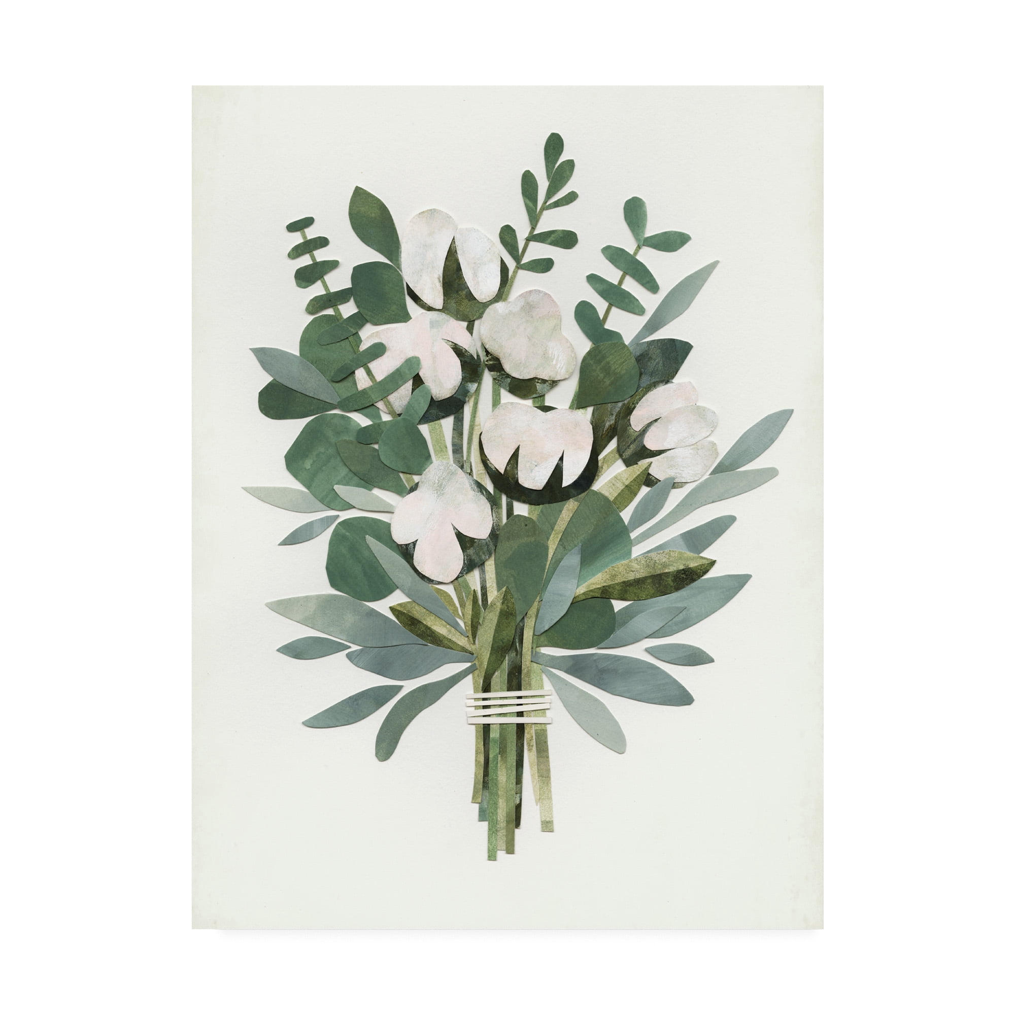 UA CH Cut Paper Bouquet IV' Canvas Art by Victoria Borges