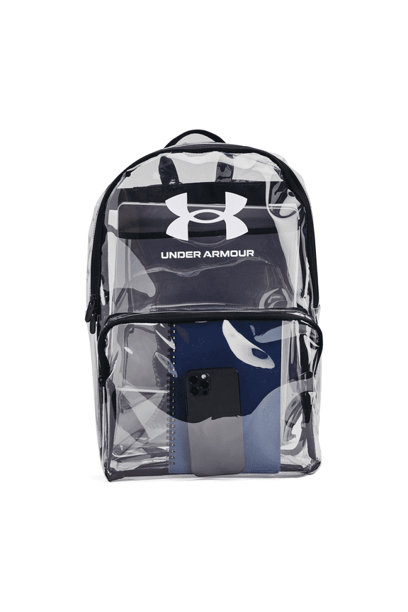 Unisex-Adult Essential Clear Backpack, (960) Clear/Black/White, One Size Fits Most