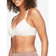 Warners Blissful Benefits Womens Underarm-Smoothing Comfort Wireless Lightly Lined T-Shirt Bra, 34B-40C