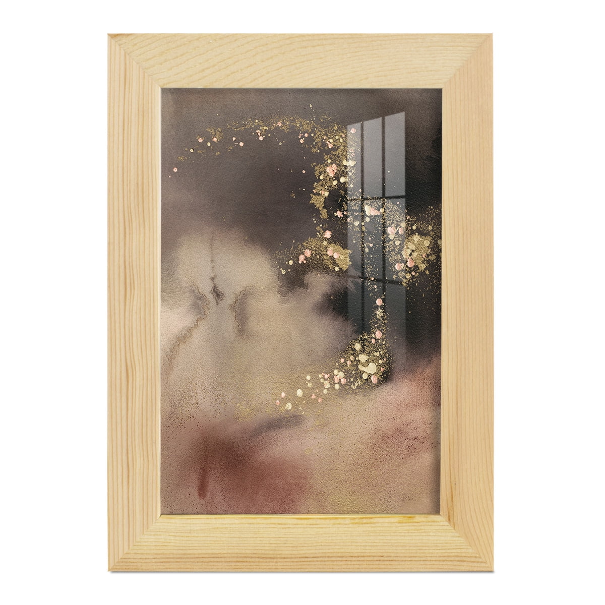 UA UK Mountain Seasons II - Framed Print w/glass - Natural Wood