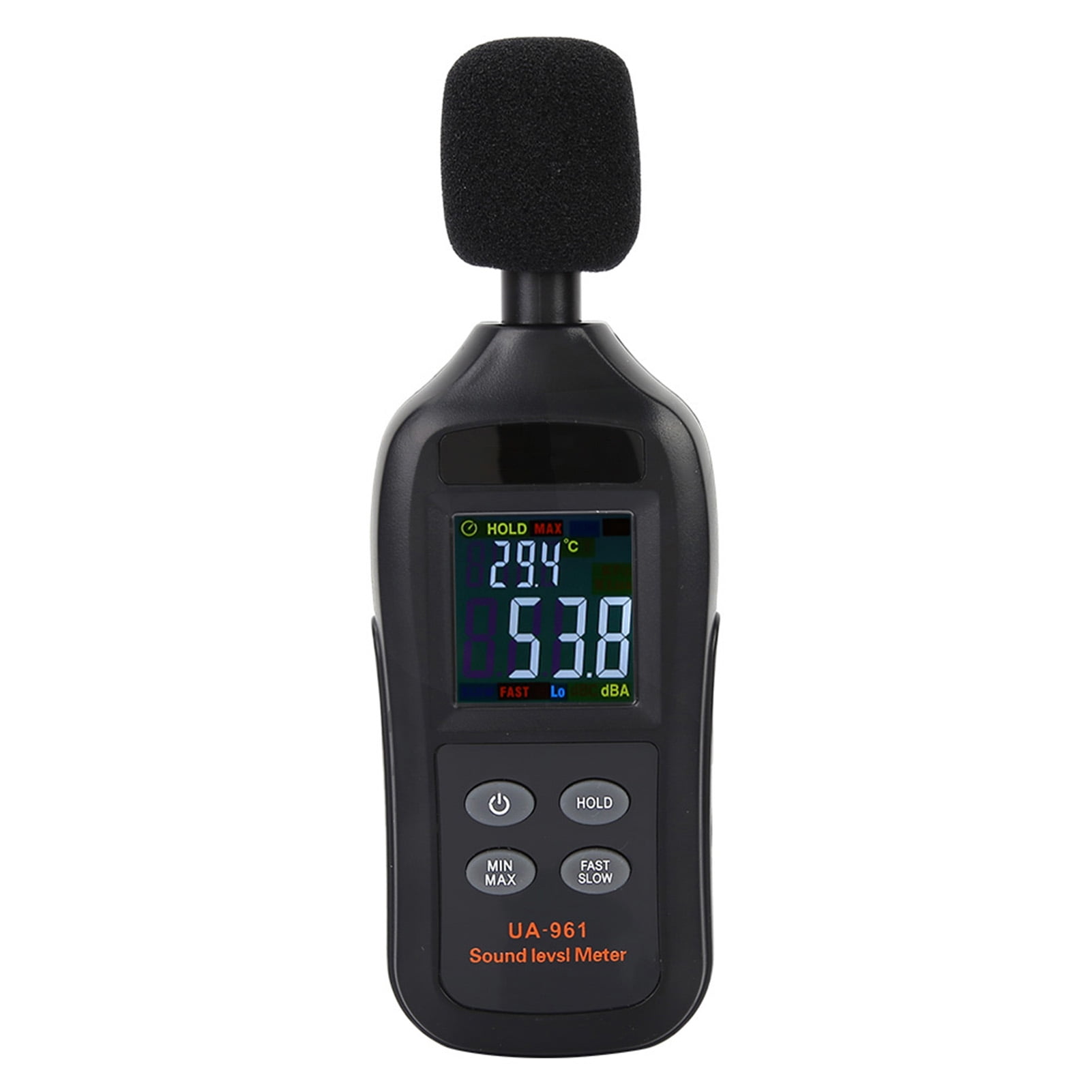 UA961 Black Portable Handheld Digital Sound Level Meter Noise Tester ...