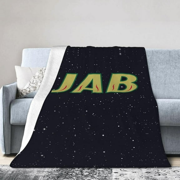 UAB Blazers Logo Fleece Blanket, Very Soft Microfiber Flannel Blanket for Couch Warm and Cozy for All Seasons, Black