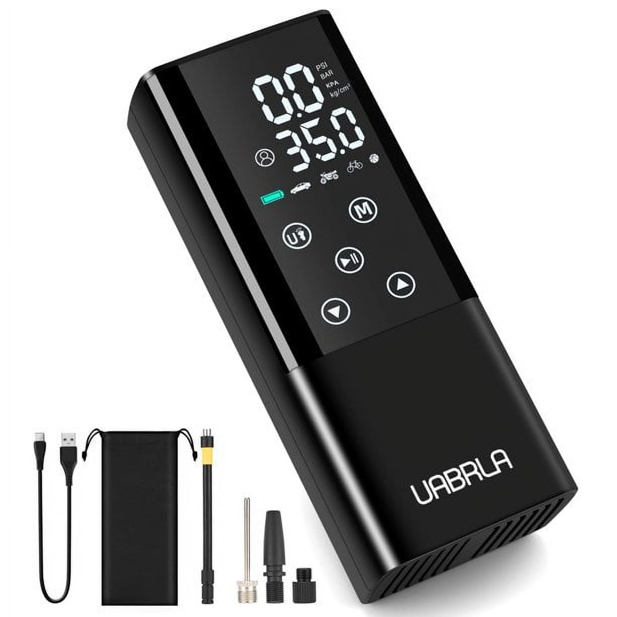 UABRLA UABRLA-cqb Adjustable Noise Level Tire Pump & inflator - Black