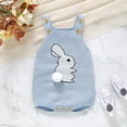 thumbnail image 1 of UACY Baby Girl Boy Easter Outfit Bunny Romper Sleeveless Knit Bodysuit Jumpsuit My First Easter Spring Clothes, 1 of 7