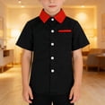 thumbnail image 1 of UACY Boys Button Down Shirt, Boy Fashion Casual Dress Shirts, Short Sleeve Button Up Shirt for School, Outdoor ﻿, 1 of 4