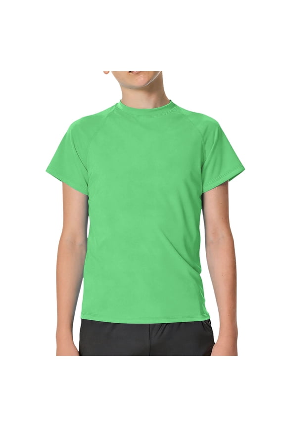 Boys Compression Shirt Short Sleeve Youth Athletic Football Baseball Undershirts Kids Sports Base Layer