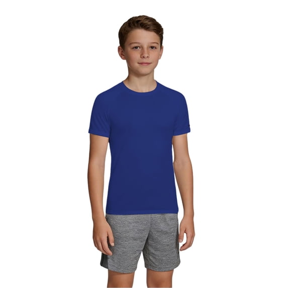 UACY Boys Compression Shirts Short Sleeve Athletic Workout T-Shirt Running Tops Cool Dry Active Gym Undershirt