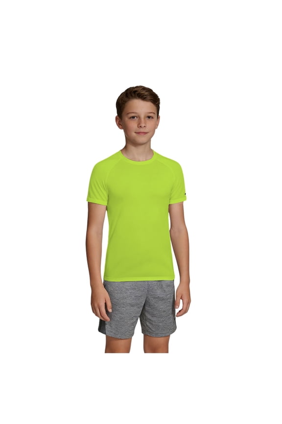 Boys Compression Shirts Short Sleeve Athletic Workout T-Shirt Running Tops Cool Dry Active Gym Undershirt