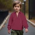 thumbnail image 1 of UACY Boys Medieval Pirate Shirt, Kids Pirate Top, Ruffled Long Sleeve Renaissance Tops for Halloween Party Cosplay, 1 of 8