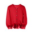thumbnail image 1 of UACY Girls Cardigan Sweater School Uniforms Toddler Long Sleeve Button Knit Solid Sweaters Tops, 1 of 5