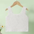 thumbnail image 1 of UACY Girls Cotton Undershirt Round Neck Sleeveless Tank Tops for Kids Lightweight Fashion Summer Sport Wear (Grey, 3-4 Years), 1 of 9