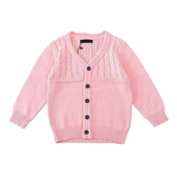 UACY Girls Knit Cardigan Casual Long Sleeve V Neck Button Up Sweater Kids Open Front Cute Cotton Jacket