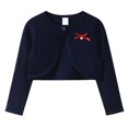 thumbnail image 1 of UACY Girls Long Sleeve Bolero Cardigan, Soft Knit Shrug Sweater with Button Front, Perfect for Kids and Toddlers, 1 of 4