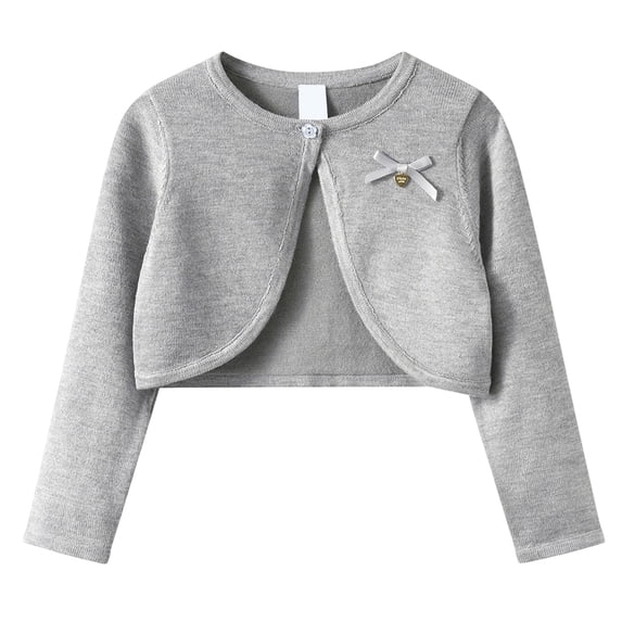 UACY Girls Long Sleeve Bolero Cardigan, Soft Knit Shrug Sweater with Button Front, Perfect for Kids and Toddlers
