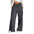 thumbnail image 1 of UACY Girls Oversized Wide Leg Sweatpants Athletic Joggers Drawstring Waist and Pockets Kids Baggy Straight Leg Track Pants Fall (Dark Gray, 4-5 Years), 1 of 9