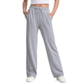 thumbnail image 1 of UACY Girls Wide Leg Sweatpants Baggy Elastic Waist Drawstring Pants Oversized Lightweight Athletic Pants with Pockets, 1 of 9