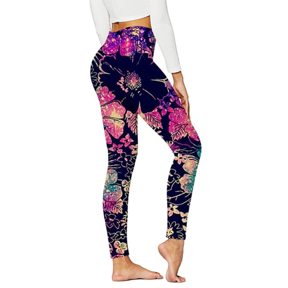 UACY Hallo-ween Print Colle/ction High Fashionable Waist Women Leggings Compression Stretch Fit Pants for Yoga Running Daily Fitness(Hot Pink,XL)