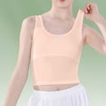 thumbnail image 1 of UACY Kids Girls Dance Tank Tops Tween Girls Cotton Sleeveless Summer Undershirt Casual Camisole Athletic Ballet (Beige, 9-10 Years), 1 of 4