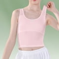 thumbnail image 1 of UACY Kids Girls Dance Tank Tops Tween Girls Cotton Sleeveless Summer Undershirt Casual Camisole Athletic Ballet (Pink, 9-10 Years), 1 of 5