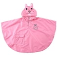 thumbnail image 1 of UACY Kids Rain Poncho Cute Raincoat Jacket Cute Rain Coat Toddler Boys Girls Rain Light Waterproof Hoodie Outwear (Pink, 3-4 Years), 1 of 4