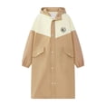 thumbnail image 1 of UACY Kids Rain Poncho with Hood Reusable Rain Jacket Lightweight & Durable Raincoats for Boys and Girls for Travel Outdoor (Khaki, 8-12 Years), 1 of 9