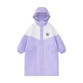 thumbnail image 1 of UACY Kids Rain Poncho with Hood Reusable Rain Jacket Lightweight & Durable Raincoats for Boys and Girls for Travel Outdoor (Purple, 8-12 Years), 1 of 4