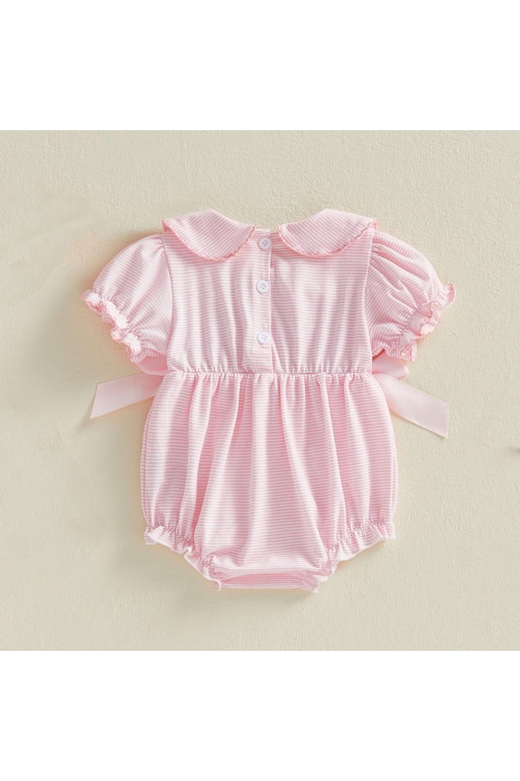 Newborn Baby Boy Girl Easter Outfit Bunny Romper Cute Rabbit Overalls Jumpsuit for Spring Summer