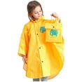 thumbnail image 1 of UACY Raincoat Toddler Wear Rain for Boy Kids Girl Cartoon Children 3D Ponchos Jacket Boys Coat&jacket (Yellow, 3-4 Years), 1 of 3
