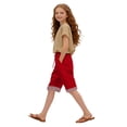 thumbnail image 1 of UACY Shorts for Girls Knee Length High Waisted Long Linen Shorts with Pockets Wide Leg Summer Lounge Baggy Linen Pants ﻿, 1 of 4