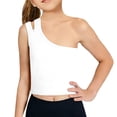 thumbnail image 1 of UACY Toddler Baby Girls Dance Tank Top One Shoulder Racerback Crop Shirts Vest Summer Casual Solid Sleeveless Sports Clothes, 1 of 9