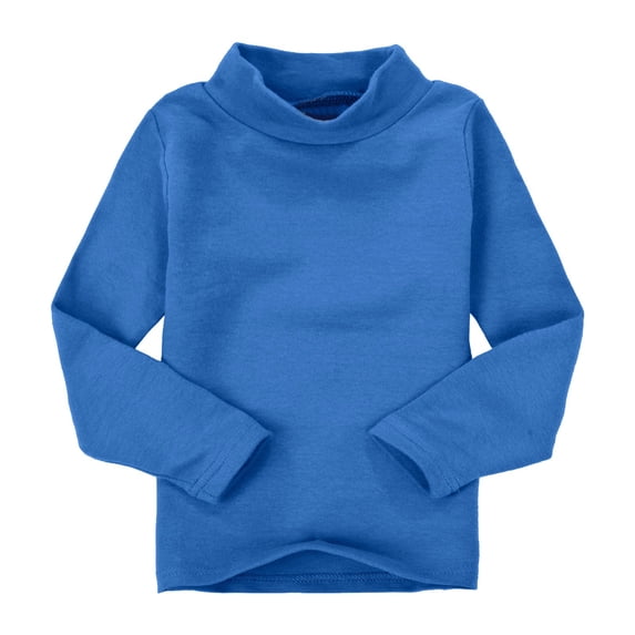 UACY Toddler Boys Girls Base Layer Thermal Shirt Turtleneck Long Sleeve Elastic Casual Undershirts Unisex Clothes (Blue, 3-4 Years)