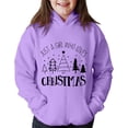 thumbnail image 1 of UACY Toddler Kids Christmas Graphic Crewneck Sweatshirt, Long Sleeve Oversized Pullover Top, Funny Birthday Holiday Shirts for Girls and Boys (Purple, 2-3 Years), 1 of 2