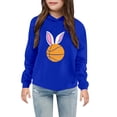 thumbnail image 1 of UACY Toddler Kids Cute Printed Hooded Sweatshirt Pullover Hoodie, Casual Yoga Sports Top for Boys Girls, Soft Long Sleeve Outdoor Playwear (BU1, 4-5 Years), 1 of 2