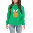 thumbnail image 1 of UACY Toddler Kids Cute Printed Hooded Sweatshirt Pullover Hoodie, Casual Yoga Sports Top for Boys Girls, Soft Long Sleeve Outdoor Playwear (Green, 9-10 Years), 1 of 2