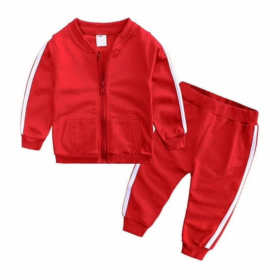 UACY Toddler Outfits for Unisex Children's Spring Autumn Casual Sweatsuit Long Sleeved Solid Color Pants Set Sweater Guard Pants Set