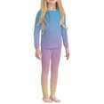 thumbnail image 1 of UACY Toddler Thermal Base Layer Kids Long Sleeves Fleece Lined Underwear 2 Set Athletic Shirt Pants for Ski/Cold weather (Light Blue, 4-5 Years), 1 of 4